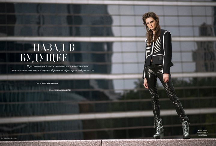 超模Carly Moore 演绎《Harper’s Bazaar》时尚杂志大片