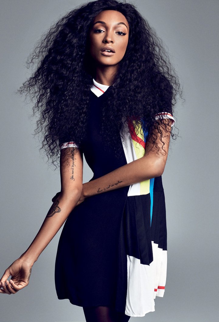 超模Jourdan Dunn 演绎《Elle》时尚杂志大片