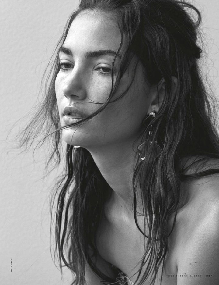 超模Lily Aldridge 演绎《Elle》时尚杂志大片