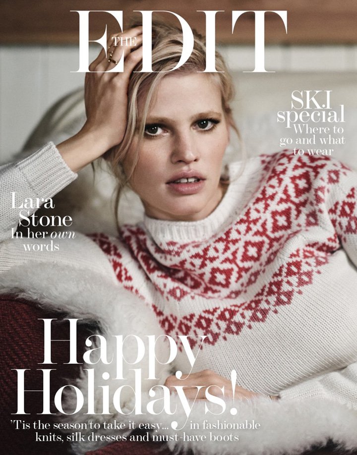 超模Lara Stone 演绎《The Edit》时尚杂志大片