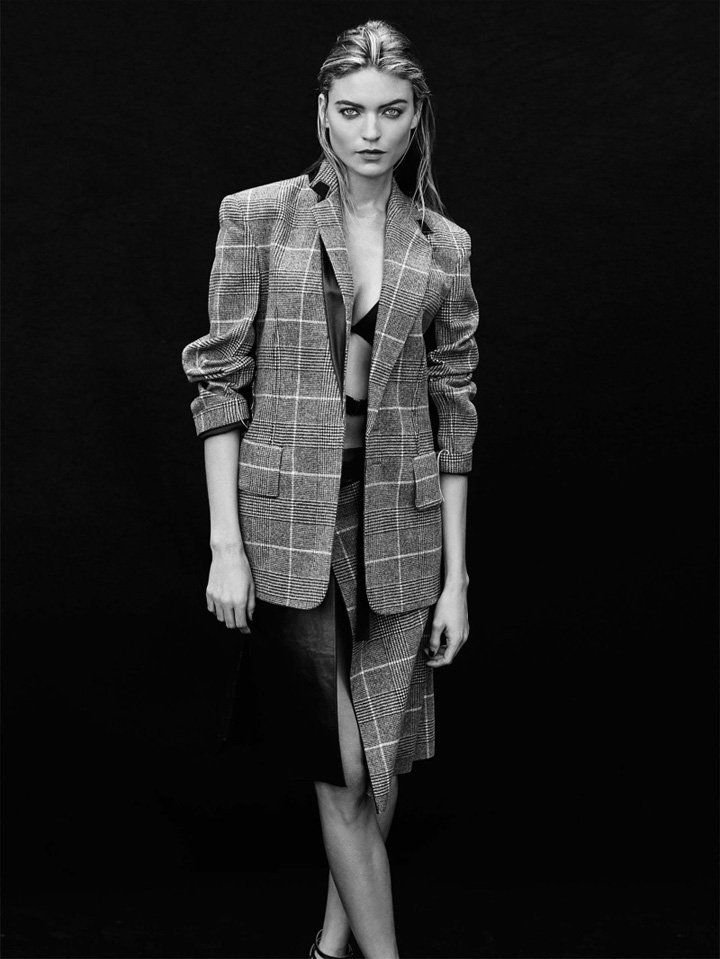 超模Martha Hunt 演绎《Vogue》时尚杂志大片
