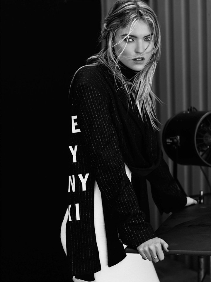 超模Martha Hunt 演绎《Vogue》时尚杂志大片