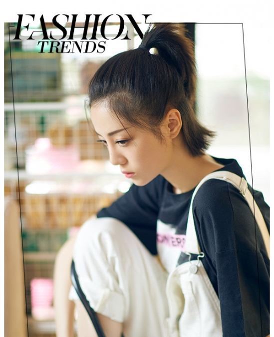 李溪芮短发图片 短直发也很fashion