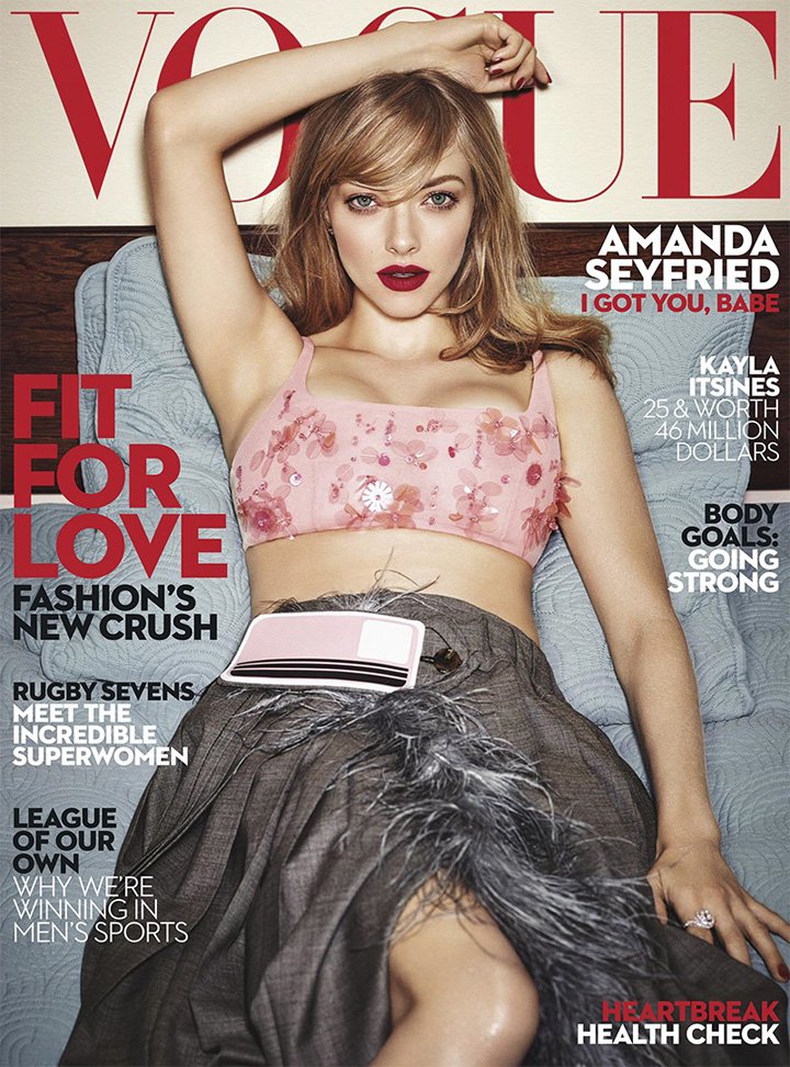 女星Amanda Seyfried演绎《Vogue》时尚杂志大片