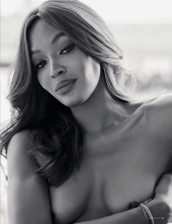 超模Naomi Campbell《GQ》时尚杂志最新封面性感写真