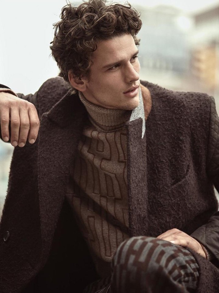 Simon Nessman 演绎杰尼亚《GQ》时尚杂志大片