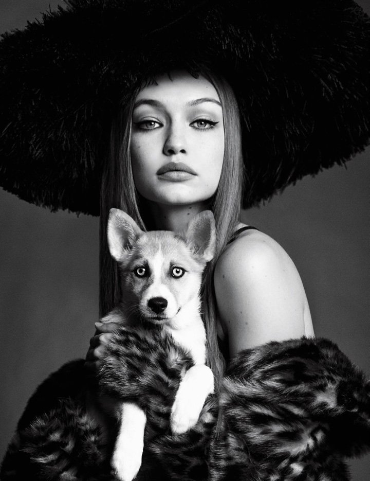 超模Gigi Hadid 演绎《Vogue》时尚杂志摄影大片