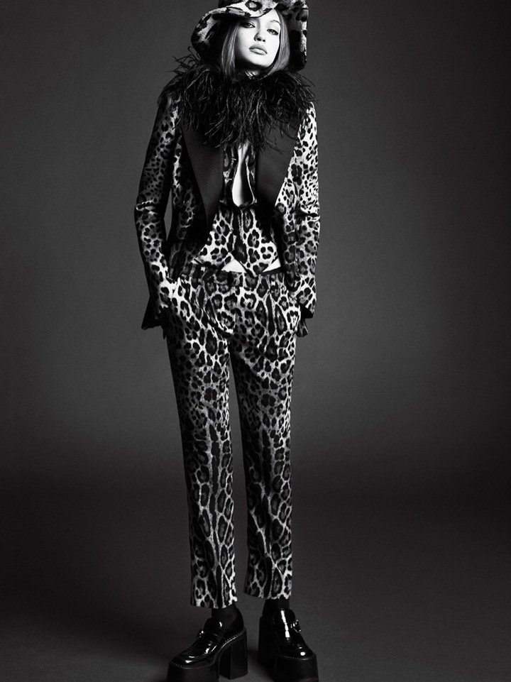 超模Gigi Hadid 演绎《Vogue》时尚杂志摄影大片
