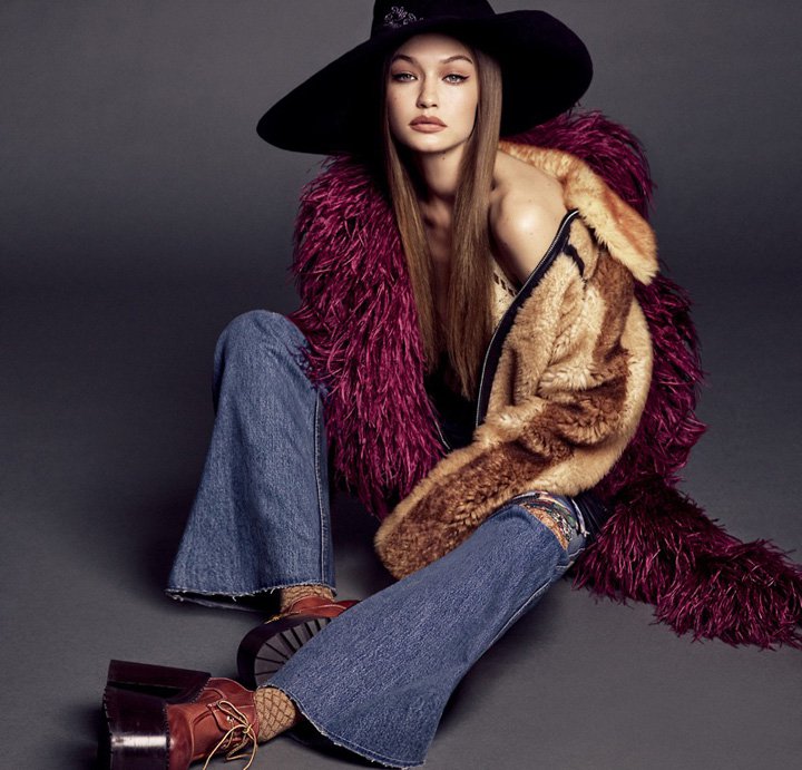 超模Gigi Hadid 演绎《Vogue》时尚杂志摄影大片