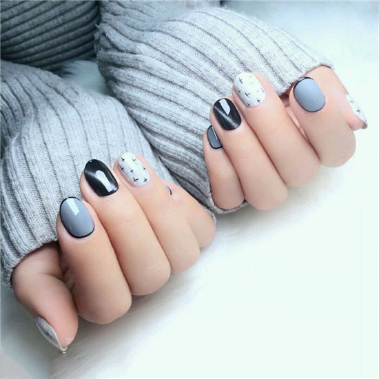 冬天猫眼美甲图片 如同贵妇般低调奢华