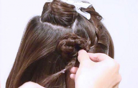 编发教程 淑女编发教程图解