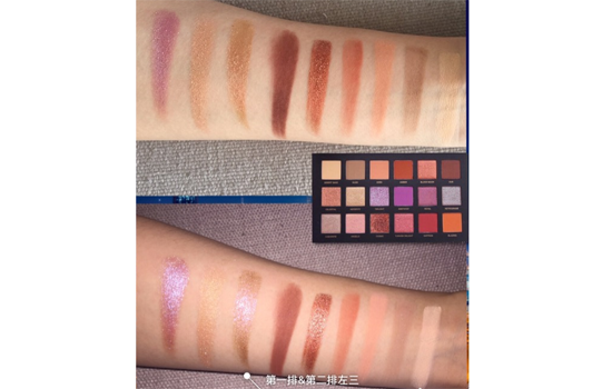 huda beauty眼影盘试色 新款沙漠黄昏眼影盘