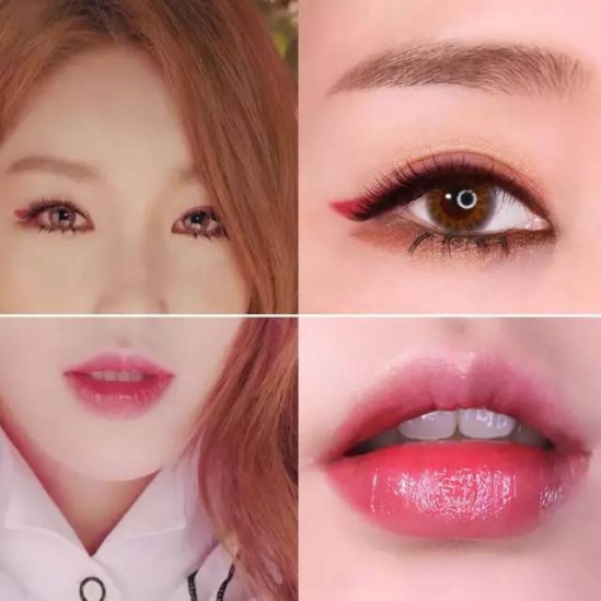 韩国妆容的画法 青春就要这样大胆的妆