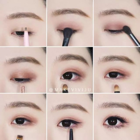 眼妆的画法步骤图片  教你如何画出楚楚可怜的迷人双眼