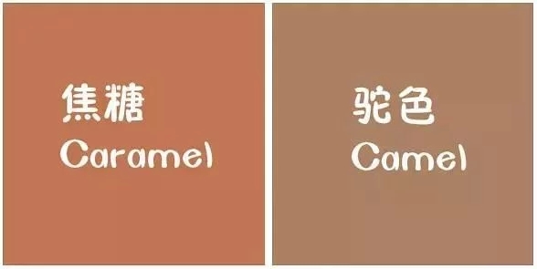 焦糖色和驼色的区别 两个大地色系的宠儿你分清楚了吗