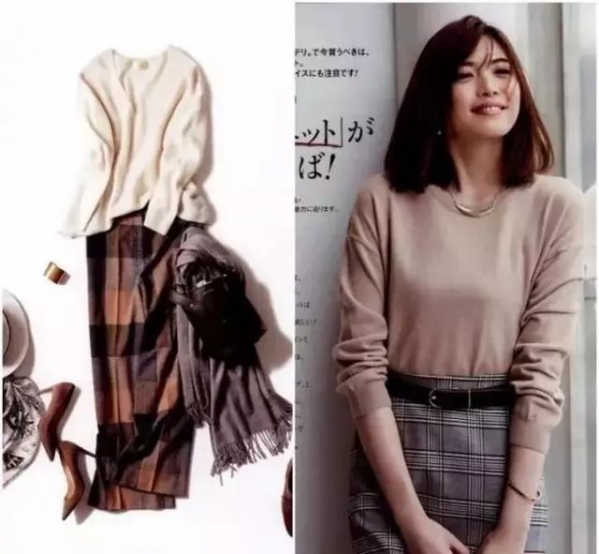 秋冬日系搭配图片   “小美好&quot;里陈小希能撩到男神还不是因为会穿搭嘛