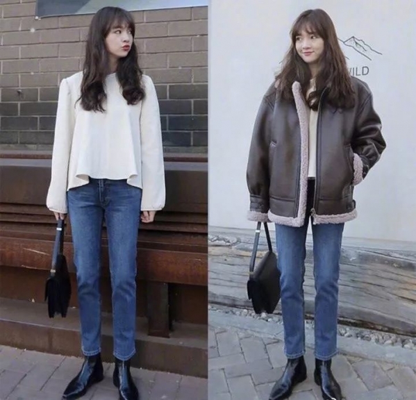 秋冬穿衣搭配图片 长发女生秋冬搭配推荐