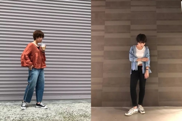 中性打扮的帅气女孩  谁说女孩不能剪短发穿球鞋？