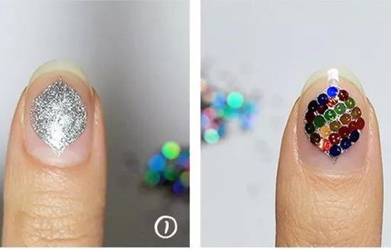 炫酷法式美甲教程 亮片Blingbling在发光