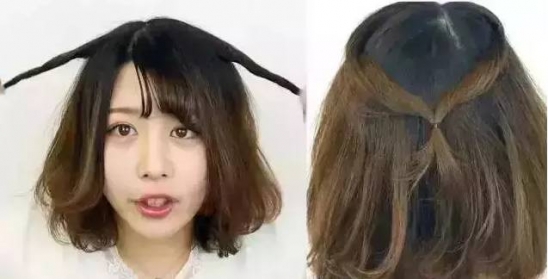 短发公主头编发教程 还不动起手来