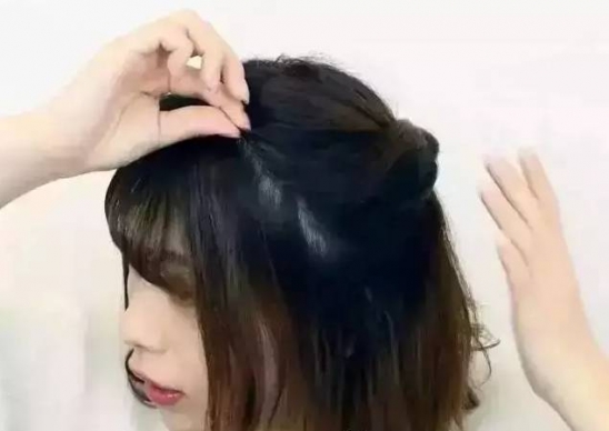 短发公主头编发教程 还不动起手来