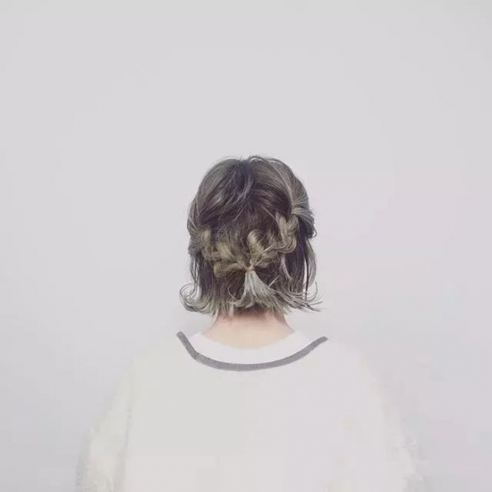 好看的短发扎发图片 每天都能玩出花样来
