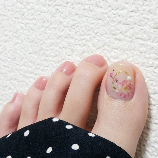 夏日脚美甲 田园风光脚丫子pick一下
