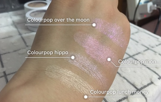 colorpop高光颜色推荐 colourpop高光试色