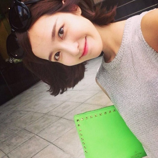 短发中分图片韩范 中分短发图片女