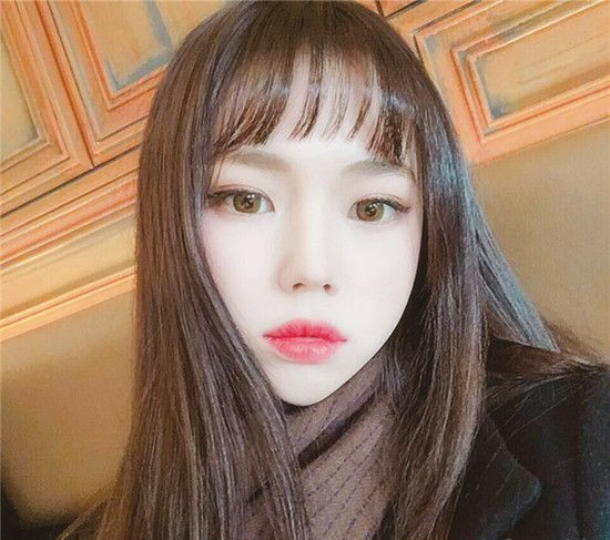 女生空气刘海图片 空气刘海的发型