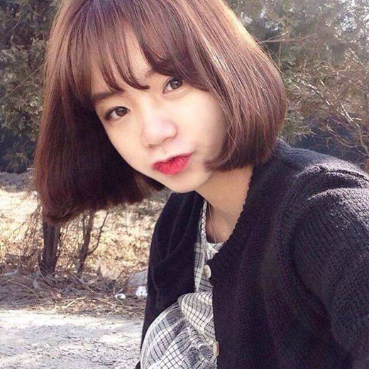 女生短发内扣发型图片 女生短发内扣空气刘海