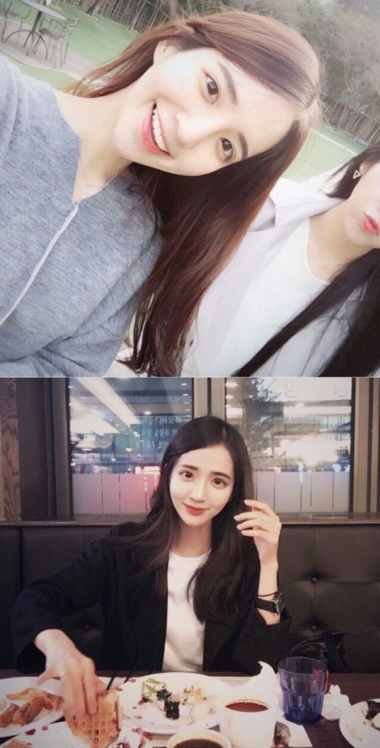 披肩长发图片 女生披肩发