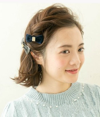 短发刘海编发图解 短发刘海编发图片
