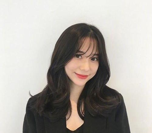 韩式卷发中长发 韩式中长卷