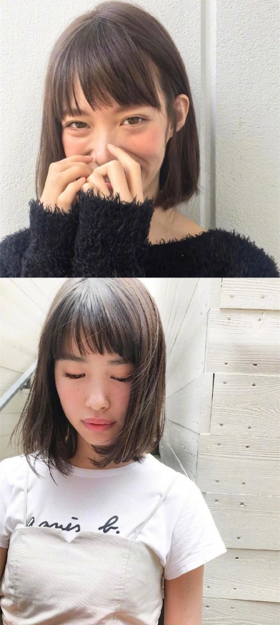 日系中短发 日系发型女短发