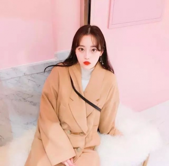 显脸小的刘海图片