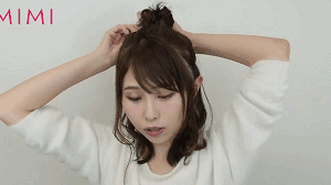 齐肩短发编发教程图解