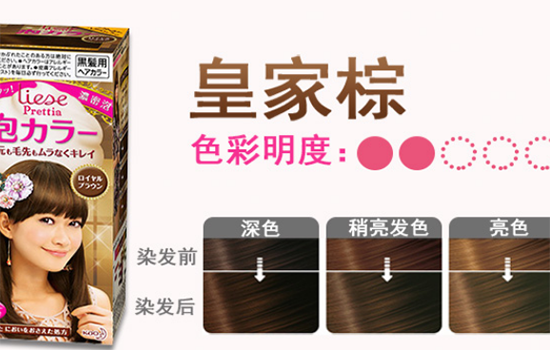 花王泡沫染发剂哪个颜色 花王泡沫染发剂灰棕色