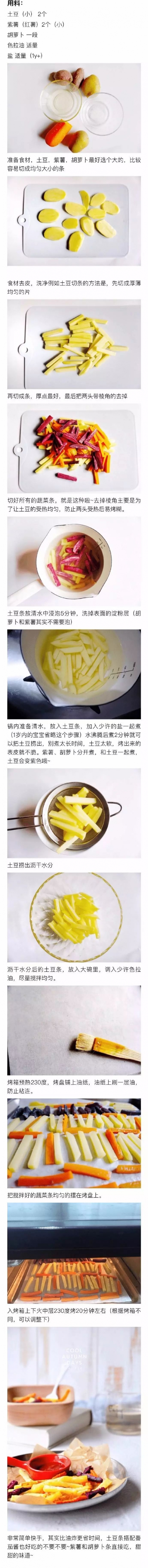 烤箱版薯条的做法 宝宝烤箱版薯条的做法步骤介绍
