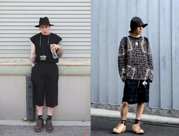 夏季男生短裤搭配图片