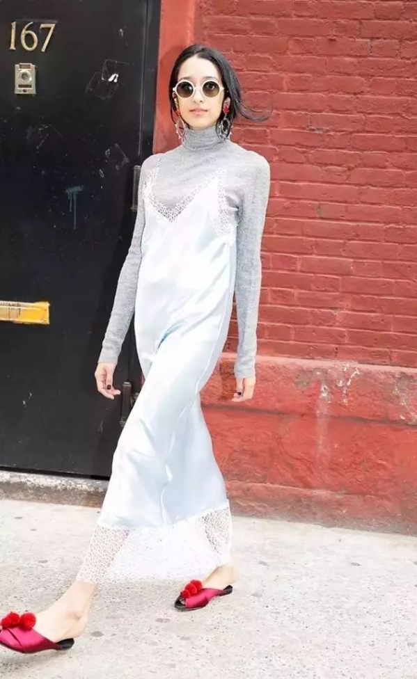 冬季裙子搭配图片 冬季裙子这么搭配美极了