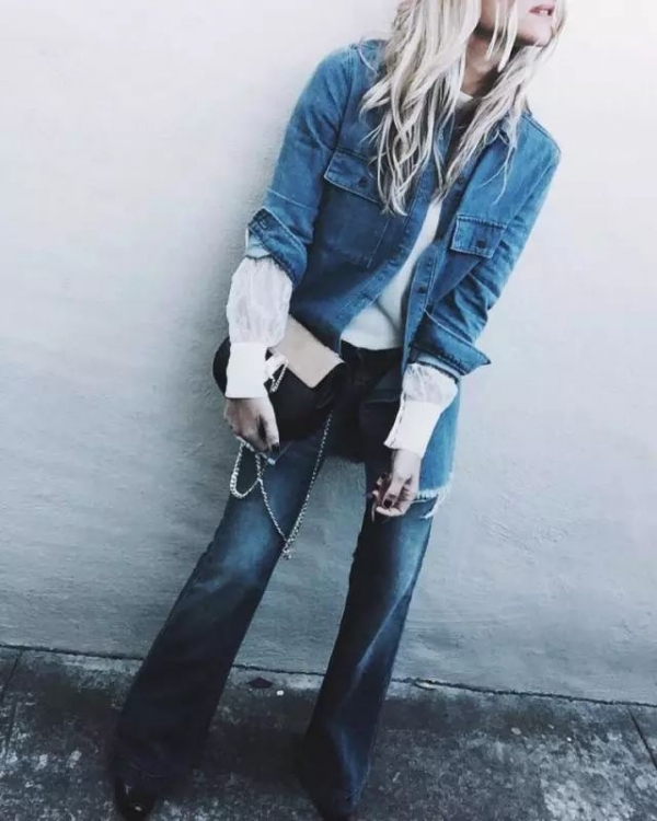 牛仔外套搭配女