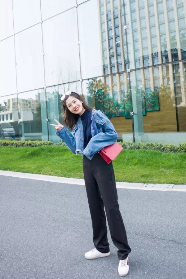 牛仔外套搭配女