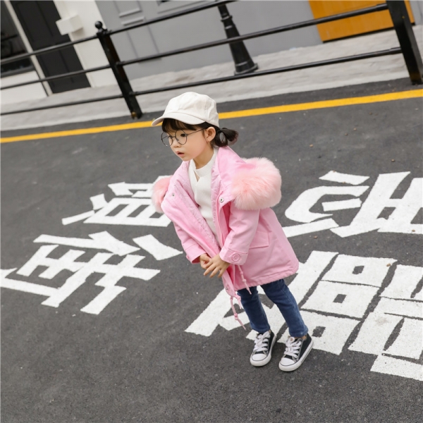 童装派克服 儿童皮草派克服