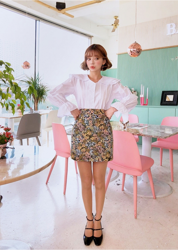 碎花短裙怎么搭配 碎花短裙美女图片