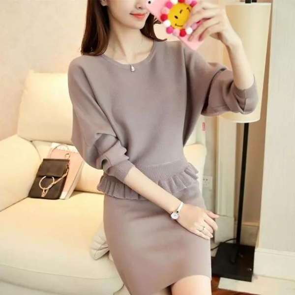 春季套装裙子搭配图片