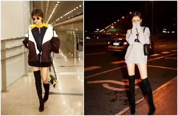 冬季长靴搭配图片 长靴穿对了秒变大长腿