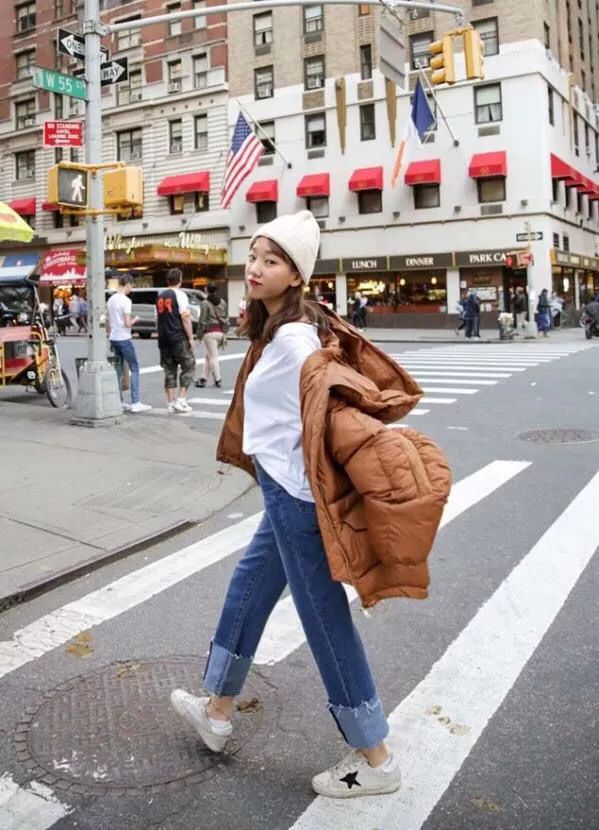 棉服与裤子搭配图片 显高又显瘦的棉服搭配技巧