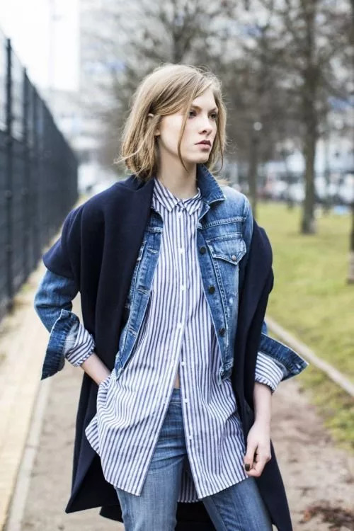 牛仔衣怎么搭配好看女 秋天穿什么衣服好看图片
