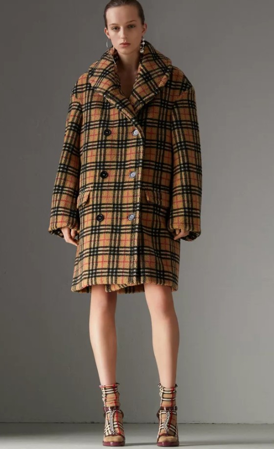 burberry2024格纹大衣 burberry经典格纹